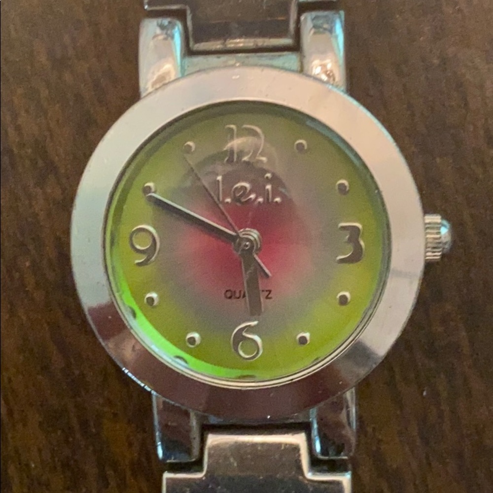 LEI Tricolor Silver Bracelet Watch